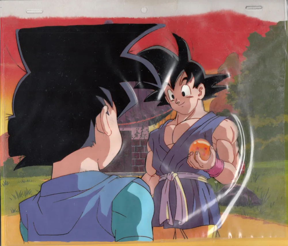ドラゴンボールの背景付きセル画(セル袋入り)