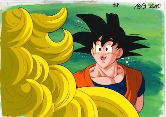 カット番号の書き込みがあるドラゴンボールのセル画