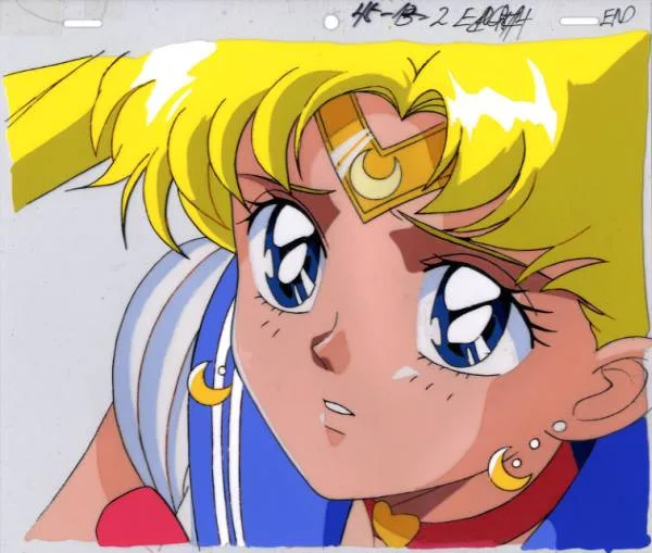 セーラームーンのアップのセル画