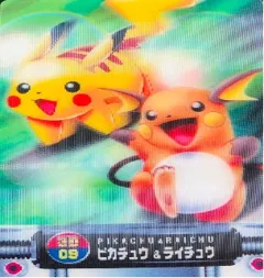 カードダス ポケモンずかんカードダス 3D ピカチュウ&ライチュウ