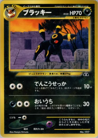 ポケモンカード旧裏 ブラッキー