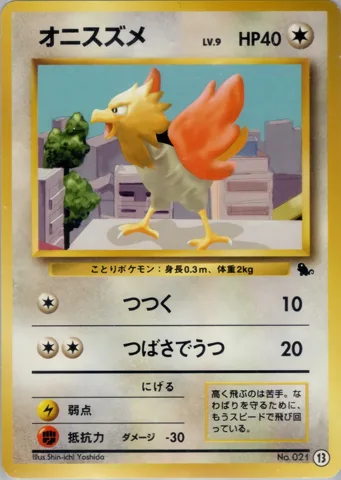 ポケモンカード旧裏 オニスズメ　イントロ（ゼニガメ）
